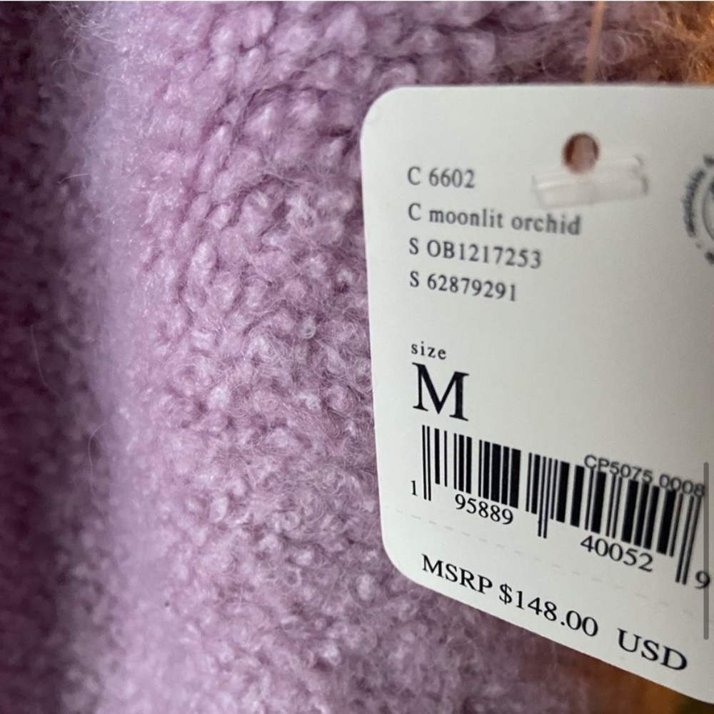 M 🔖 FREE PEOPLE Milo Pullover / Moonlit Orchid Purple - Picture 8 of 11